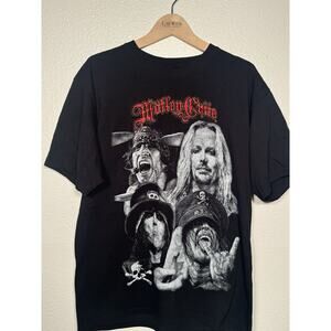 Motley Crue Men’s T-Shirt Size Large Black